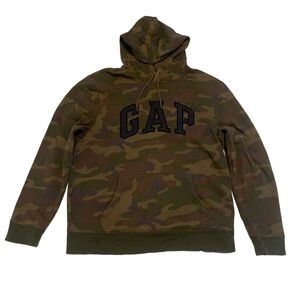 💚GAP Camouflage Hoodie - Men's Size Large - Made in Vietnam - GAP FOR GOOD